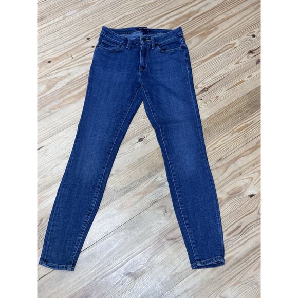 Calvin Klein Mid Rise Skinny Jeans Blue Denim Zip Fly 5-Pocket Women’s Size 4 - Picture 1 of 7
